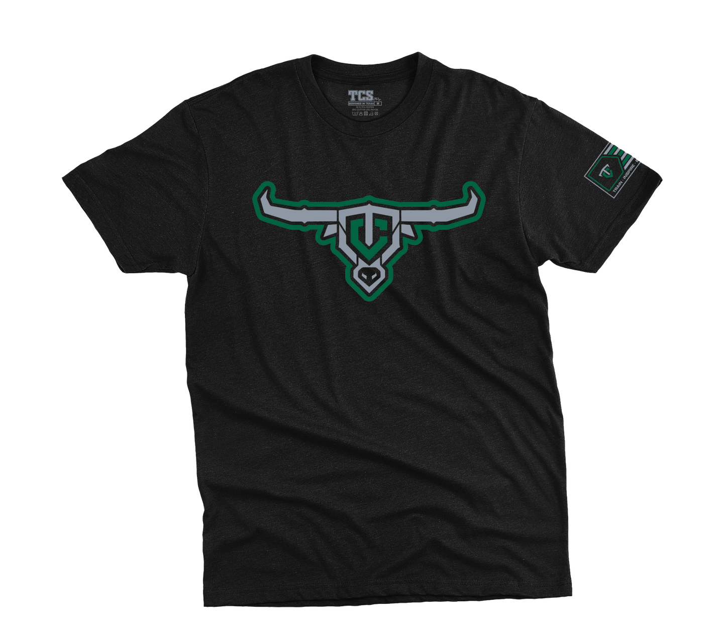 Victory Green & Grey TC Graphic Tee - Texas Construction School Support Store