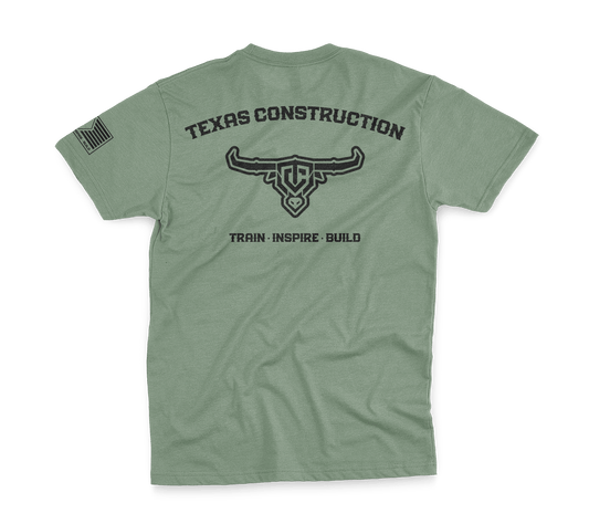 Military TC Support Tee - Texas Construction School Support Store